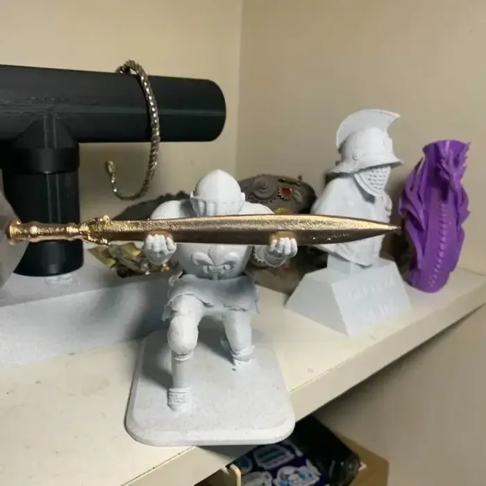 Sword Letter Opener for Kneeling Knight