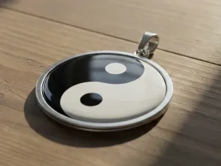 Ying Yang keychain