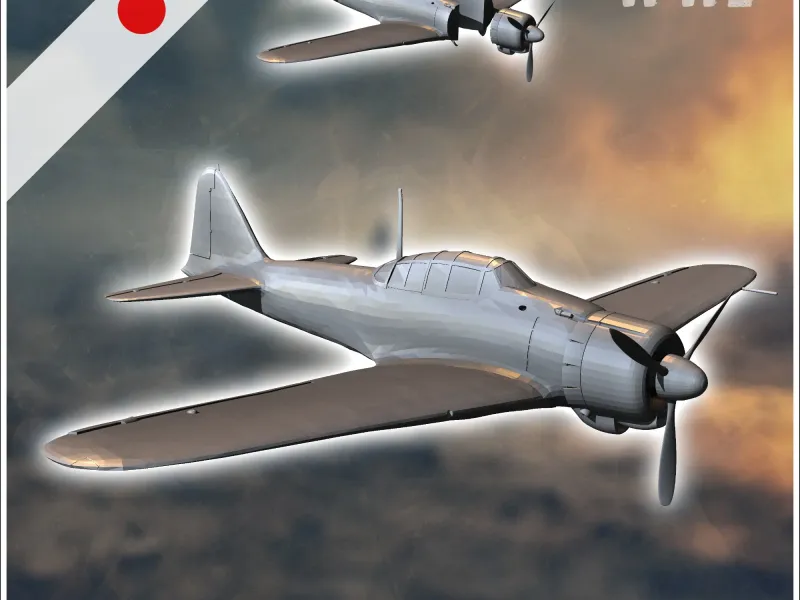Mitsubishi A6M Zero Zeke - miniatures warhammer tabletop sce