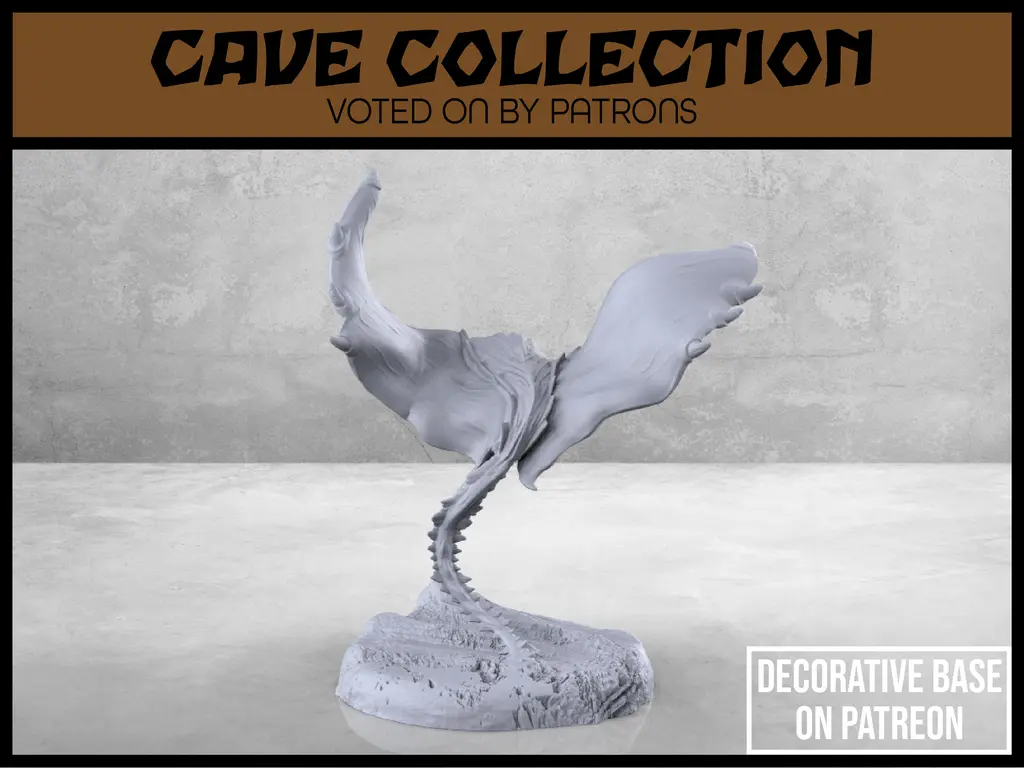 Manta Cave Bat - Version 3 - Tabletop Miniature