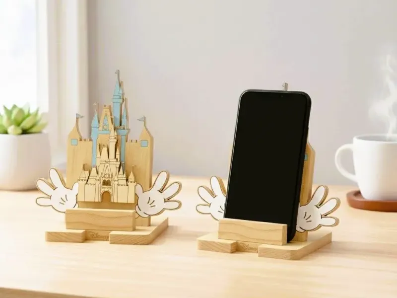 Disney Phone Holder - Mickey Hands Minimalist Castle Stand