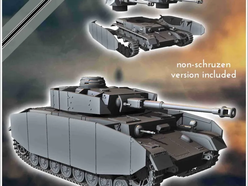 Panzer IV Ausf. H - German Eastern Western WW2 tank armor