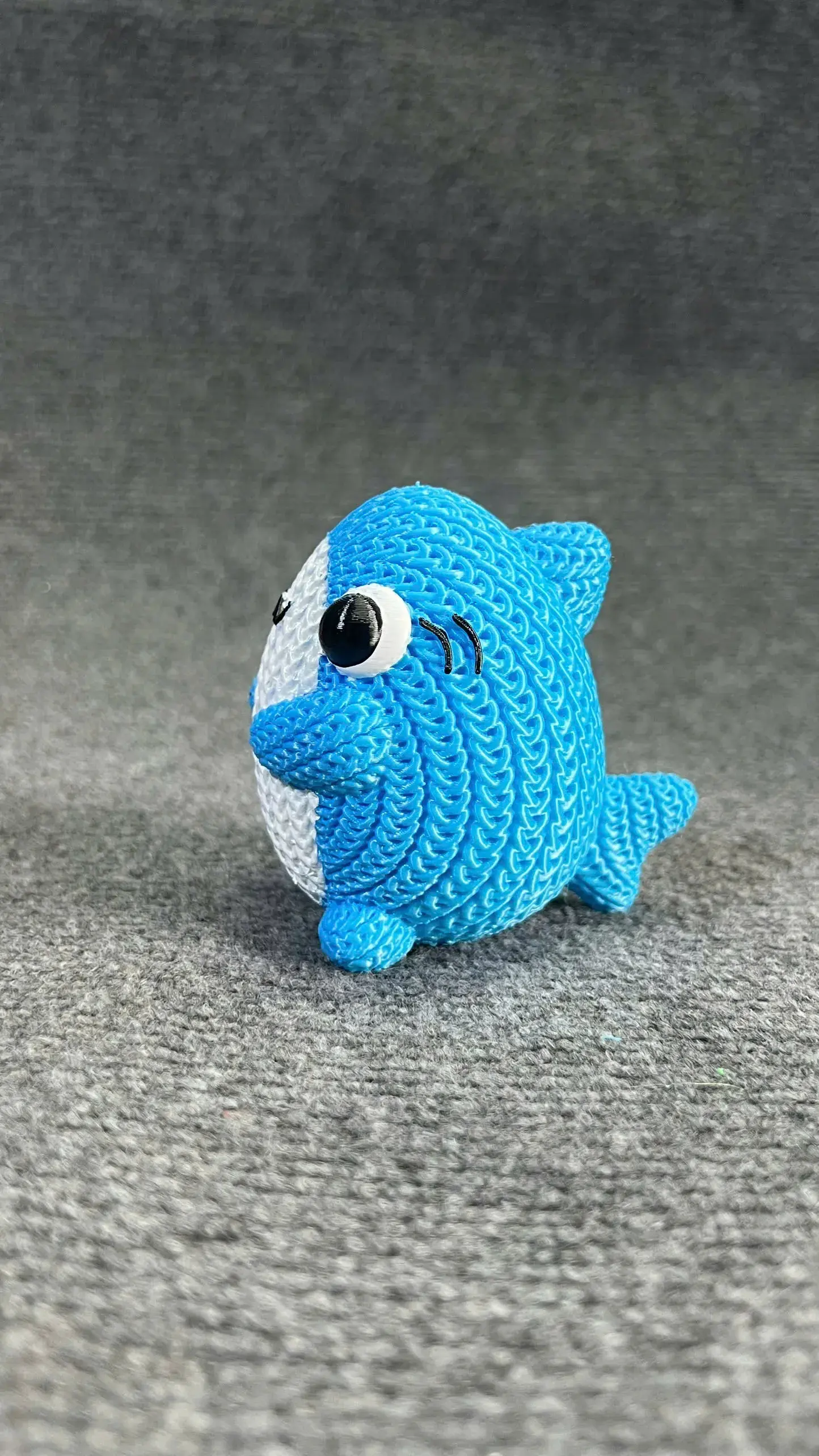 Cute Shark Knitted - Crochet - STL & 3mf Multicolor
