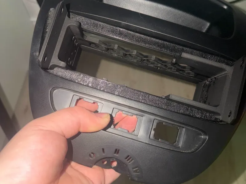radio frame for aygo/107/c1
