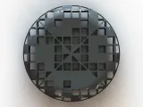 Grey Circular Shape Bench-1