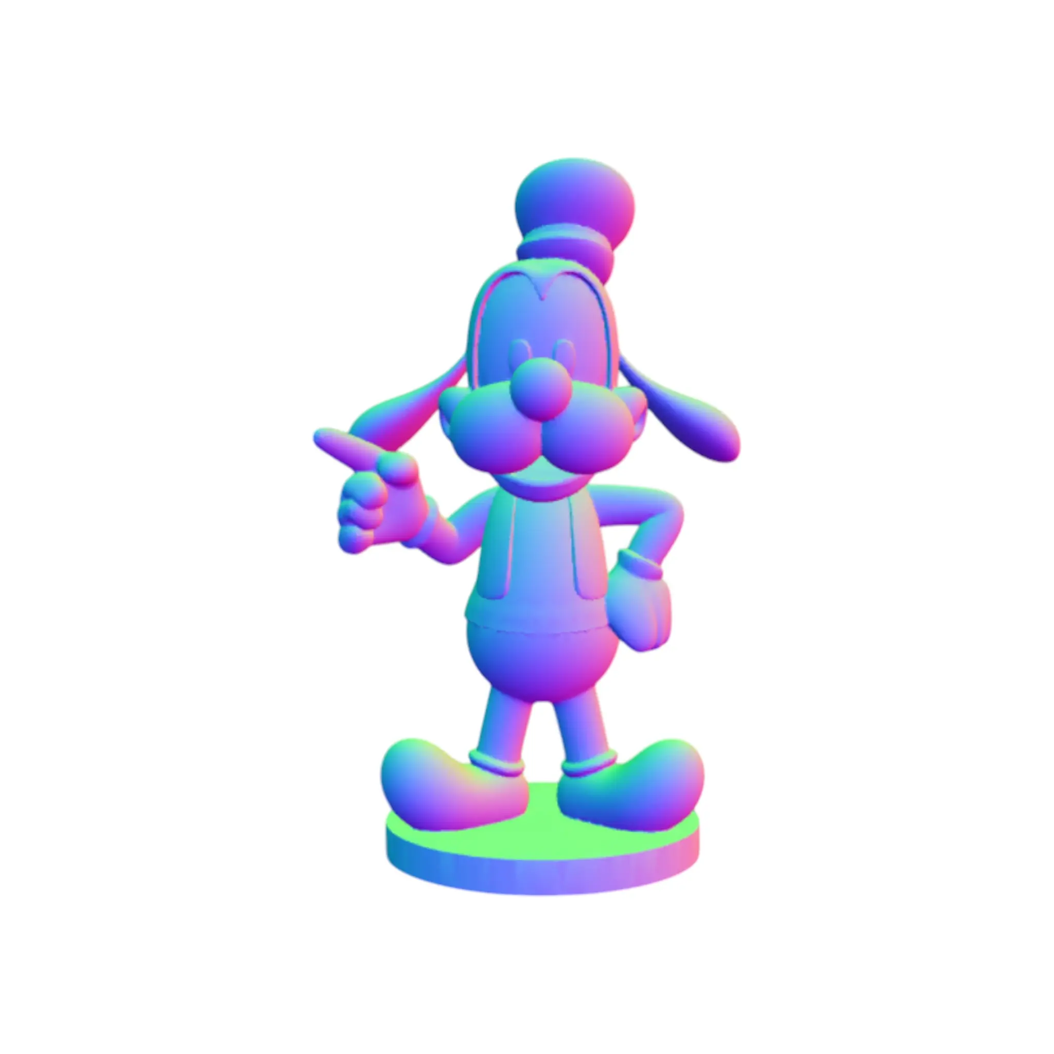 Funny Dog Character 3D Printer Model