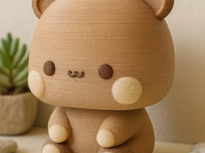 Cute Bear Figurine Sitting