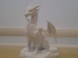 Low-Poly Crystal Dragon Statue (Easy Print with Supports)-1