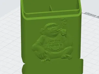 Zigarettenschachtel für 16 St mit  Affenbild