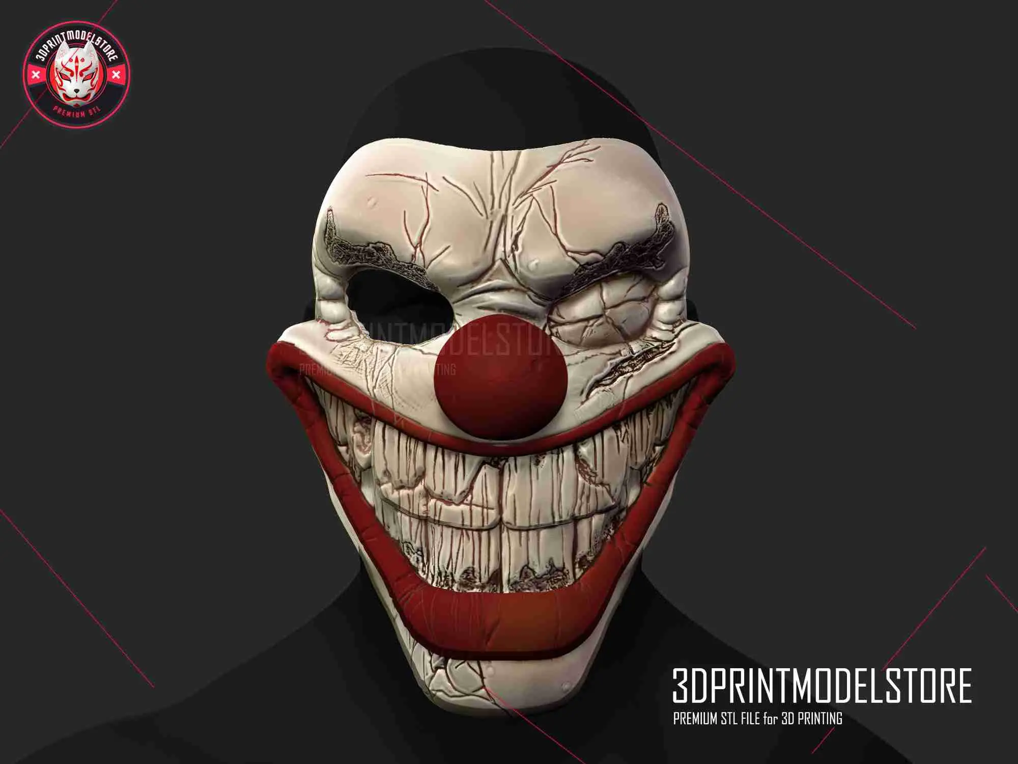 Máscara Twisted Metal - Palhaço Cosplay Halloween