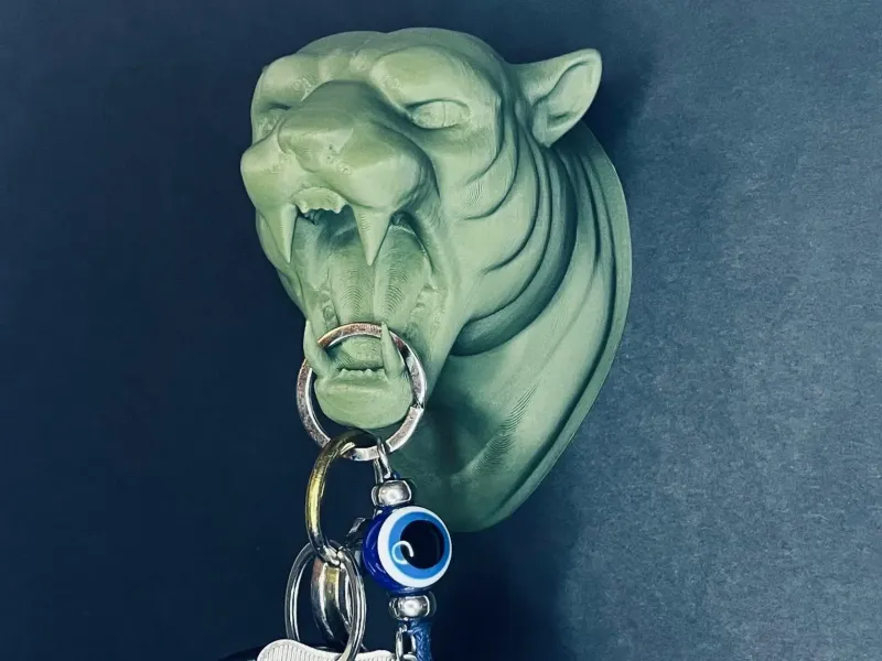 Tiger wall mounted decoration key holder organizer