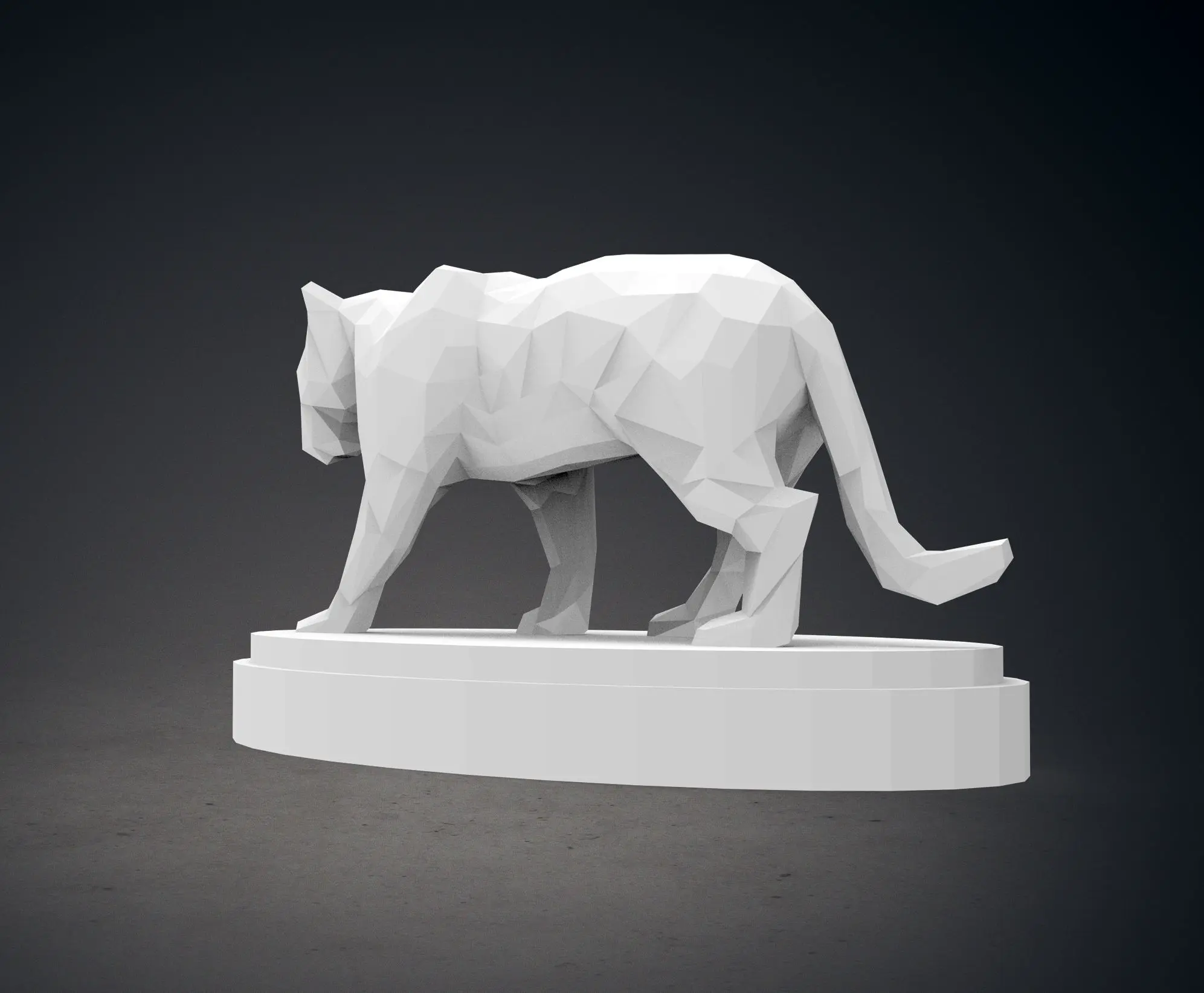 Low Poly Panther Statue | 3D models download | Creality Cloud