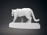 Low Poly Panther Statue-6