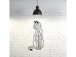 Cat wall sculpture 2D