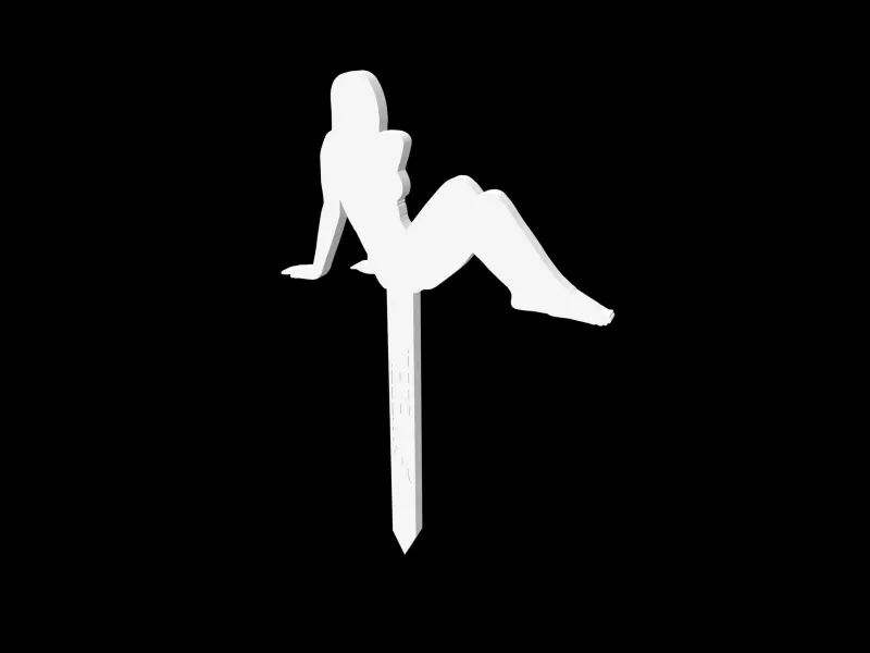 Silhouette Relaxing Woman - Caketopper & Cupcaketopper