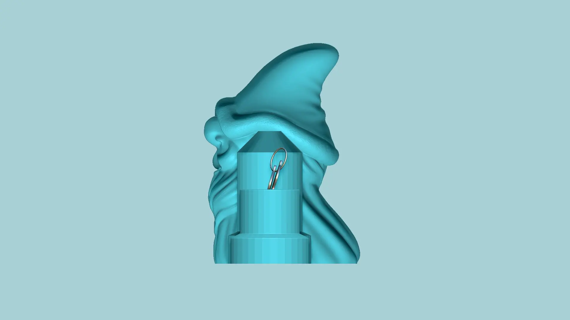 Garden Gnome Secret Key Hide STL - Outdoor Decor 3D