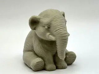 Detailed Elephant Figurine