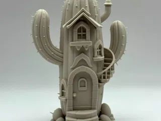 Cacti Fairy House
