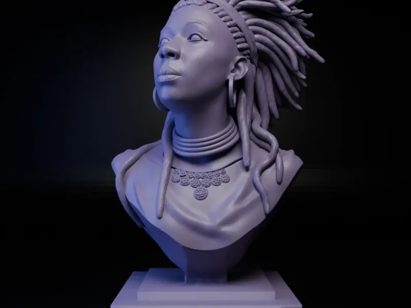 AFRİKALI RASTA KADINI