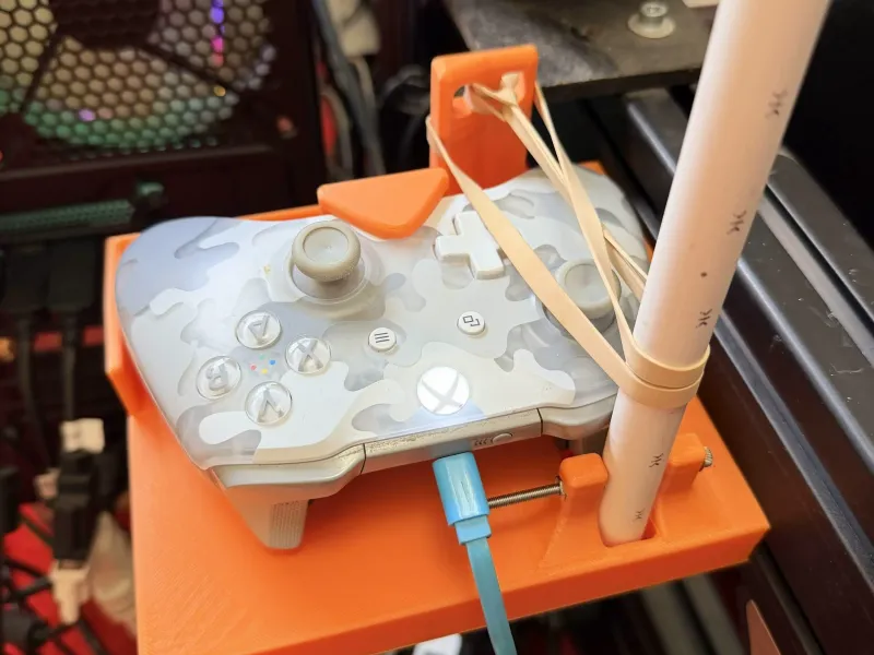 Sim racing handbrake using xbox controller (bluetooth).
