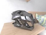 Lion SKull Lowpoly Low poly-0