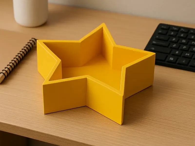 Simple Star-Shaped Storage Box