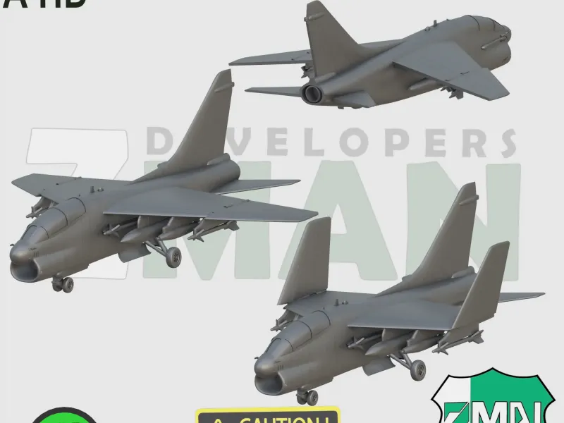 TA-7C CORSAIR V1 (3 ASP STYLES INSIDE)