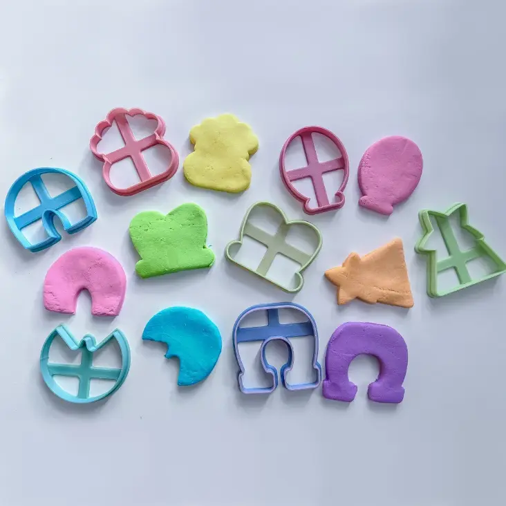 St patrick lucky charms cutter set for cookies or Playdough