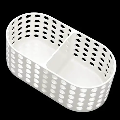 3D Printer Files | 3MF File | Oval Desk organizer for pencils and pens