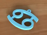 Zodiac Cancer Keychain-1