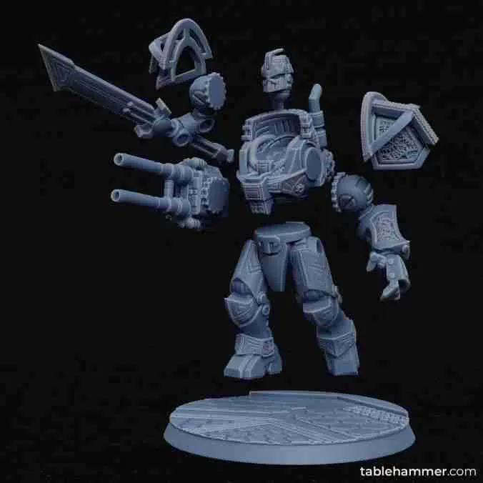 Clockwork Ancient - Space Dwarf golem mech