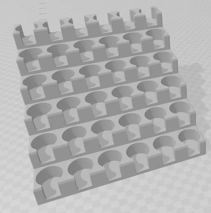 Paint rack for 36 Humbrol/Revell/Heller