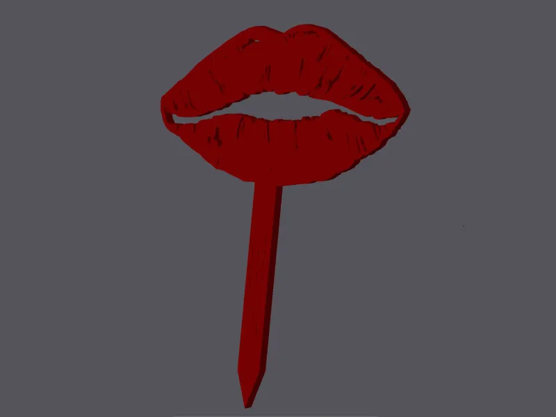 Lips Pin Up Style - Caketopper & Cupcaketopper