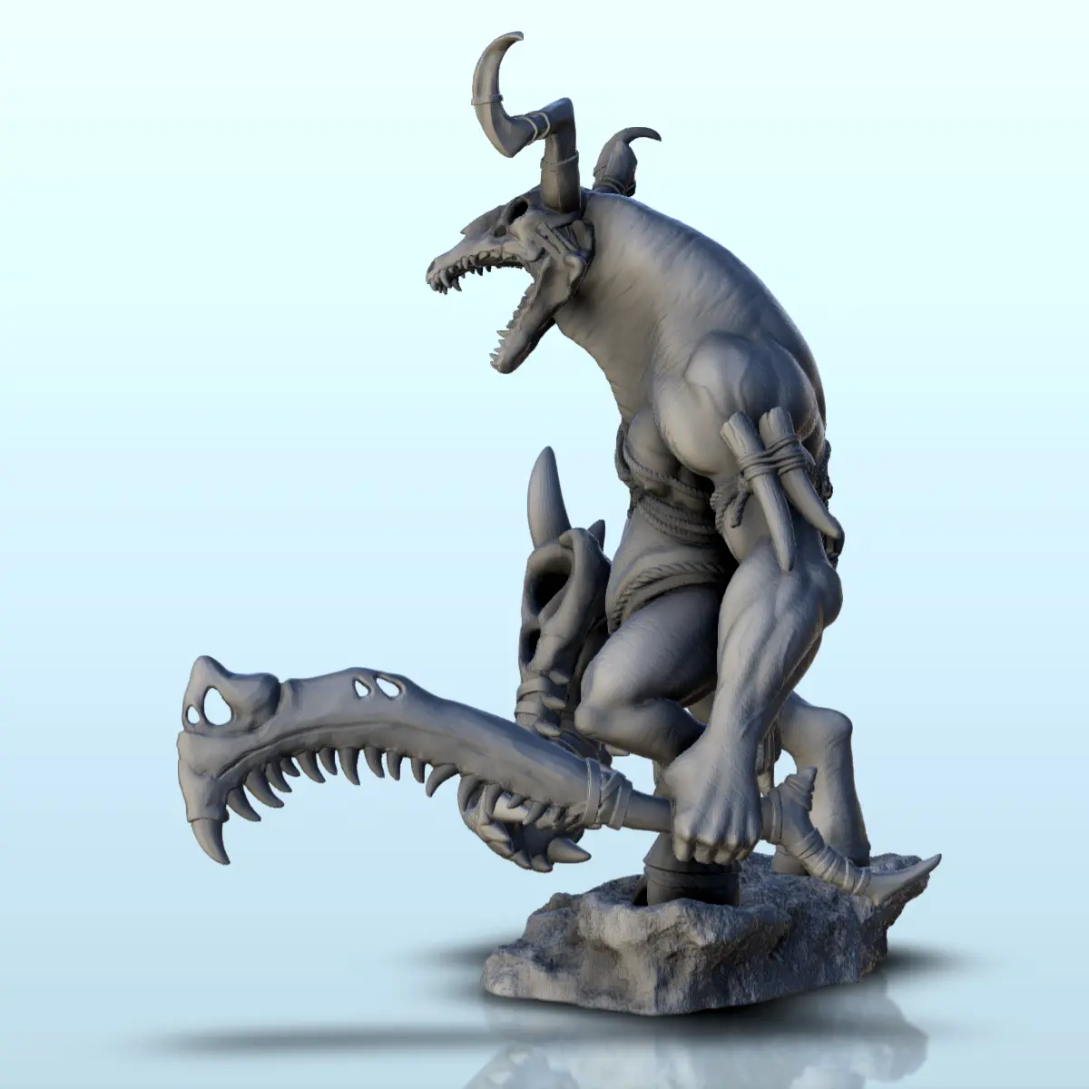 Characters & Creatures STL Download - Orobas infernal daemon ...