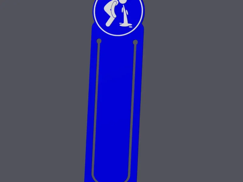 Vomit Allowed - Traffic Sign - Bookmark