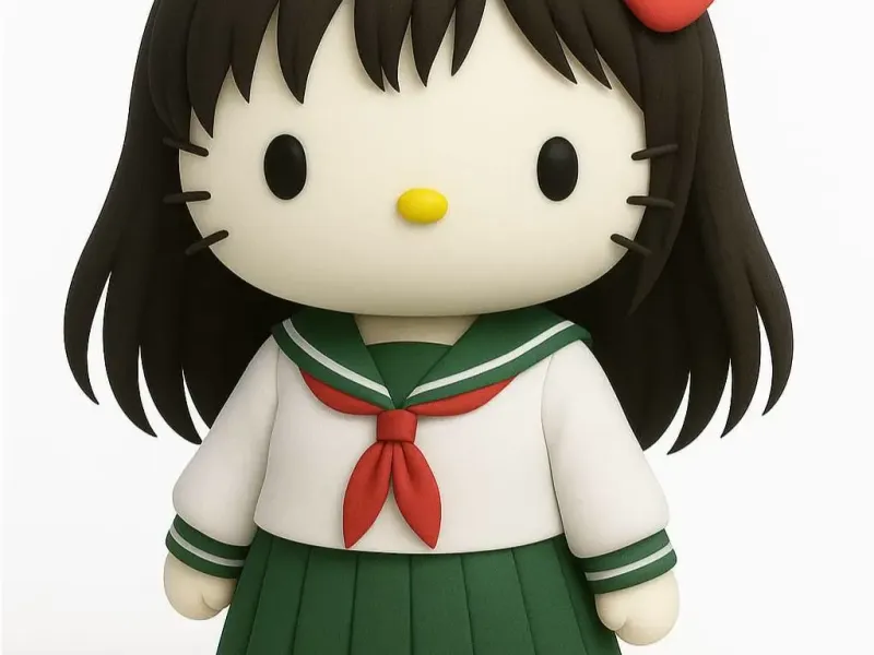Hello Kitty Kagome cosplay