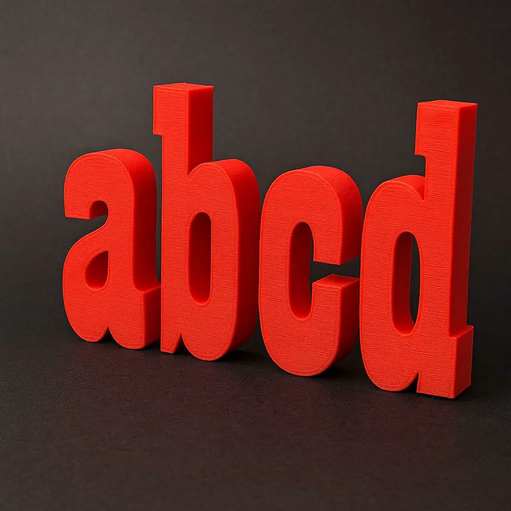 3D Printer Files | 3MF File | 3D LETTERS - LOWER CASE