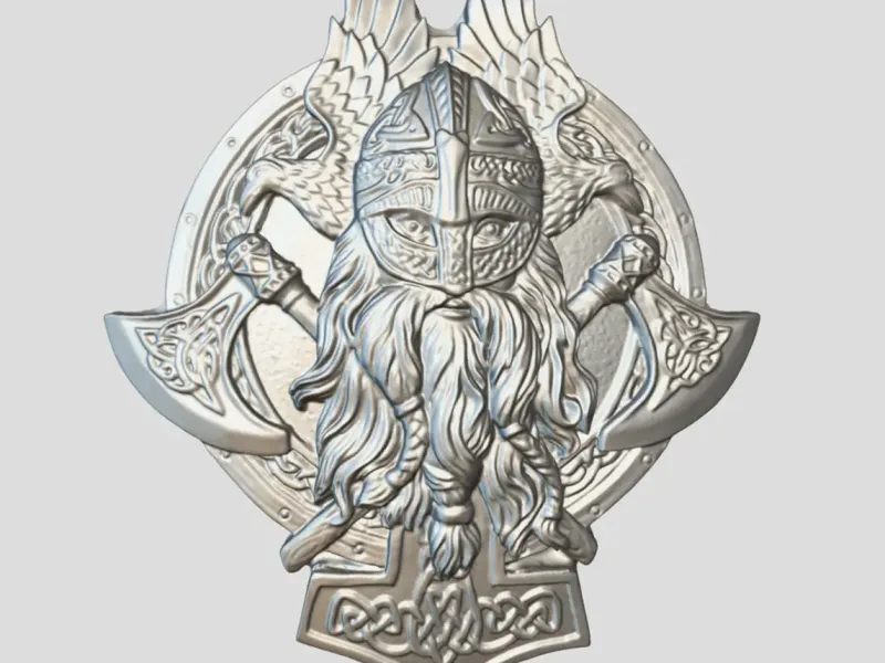 Viking Berserker Çift Balta
