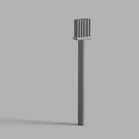 Fully 3D printed Paintbrush