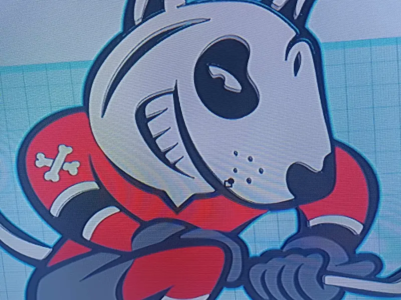 Niagara Ice Dogs OHL hockey team logo - Canadese boerderij team