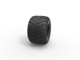 Monster Jam tire 8 Scale 1:25-2