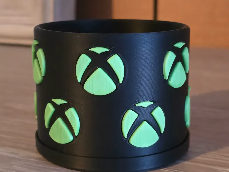 X Box themed planter and drip tray