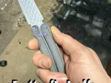Butterfly knife, sharp-0