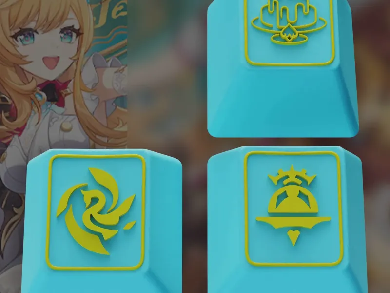 Genshin Impact Escoffier Keycaps – OEM Profile STL Files