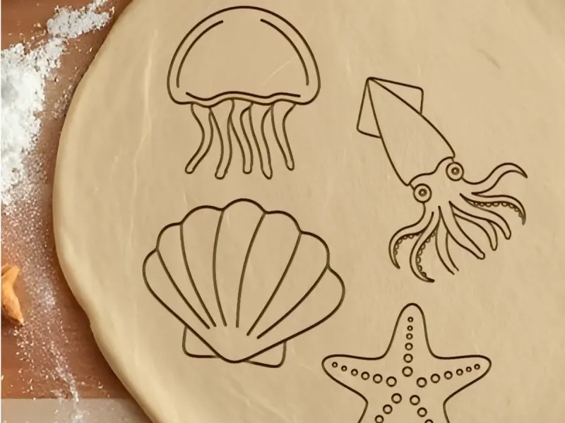Ocean Set Cookie Cutter, Biscuit Cutter