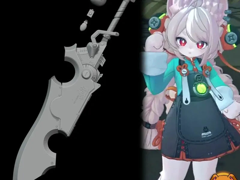 XIao Zhao - Sword - Zenless Zone Zero Cosplay Prop