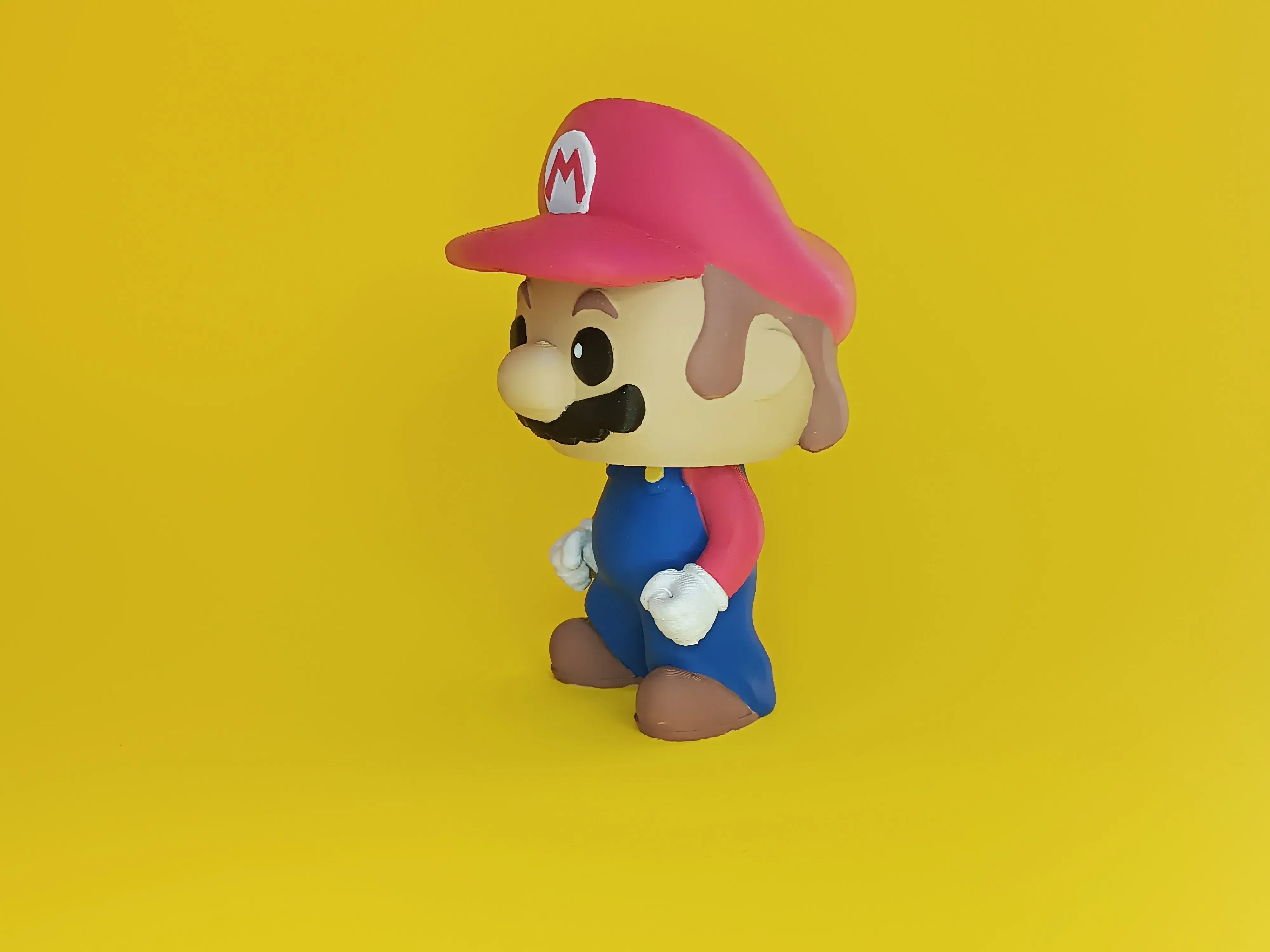 SUPER MARIO FUNKO POP BOBBLEHEAD STL + 3MF (COLORED VERSION)