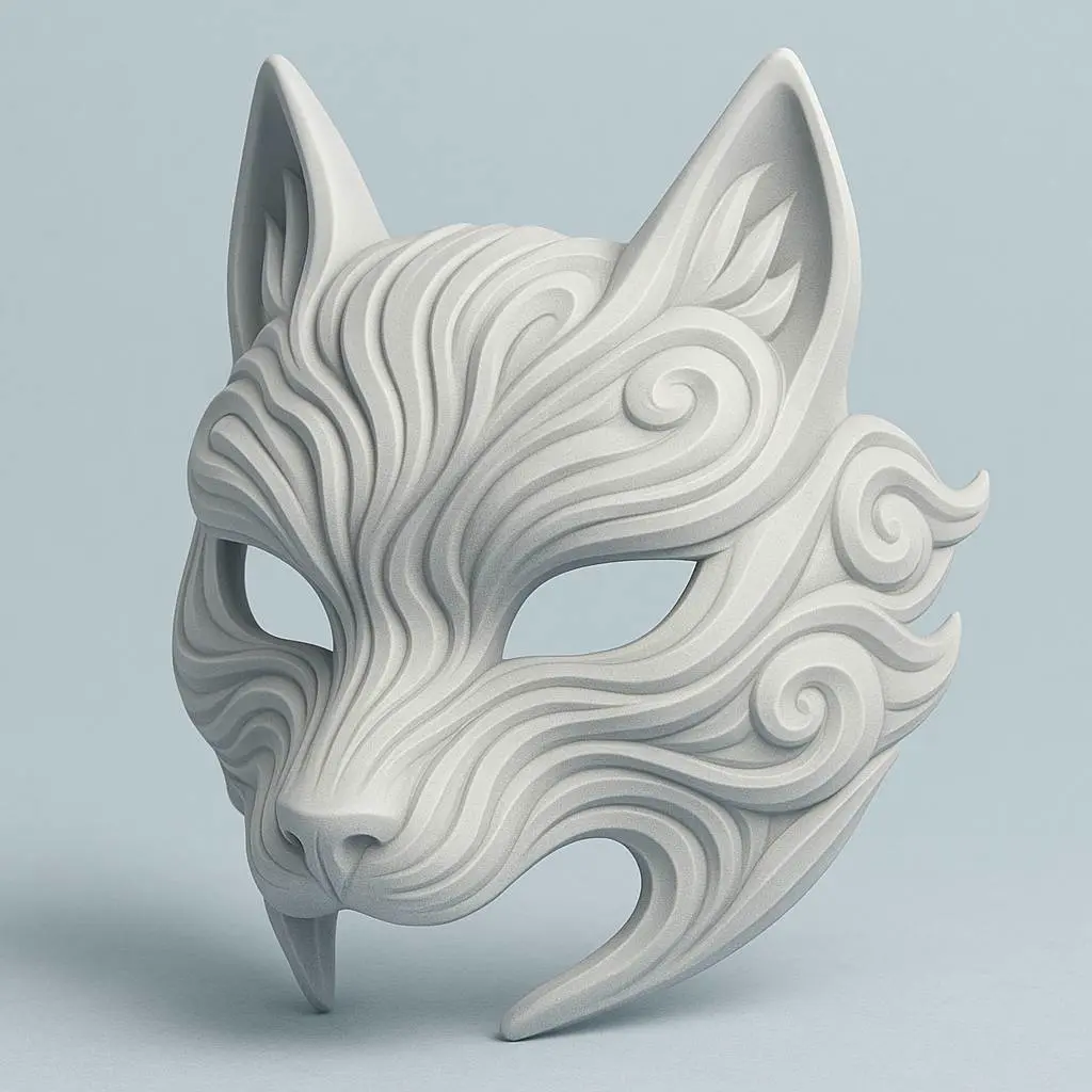 3D 프린터 도면 | 3MF 파일 다운로드 | Meta Wind Kitsune Mask | Creality Cloud