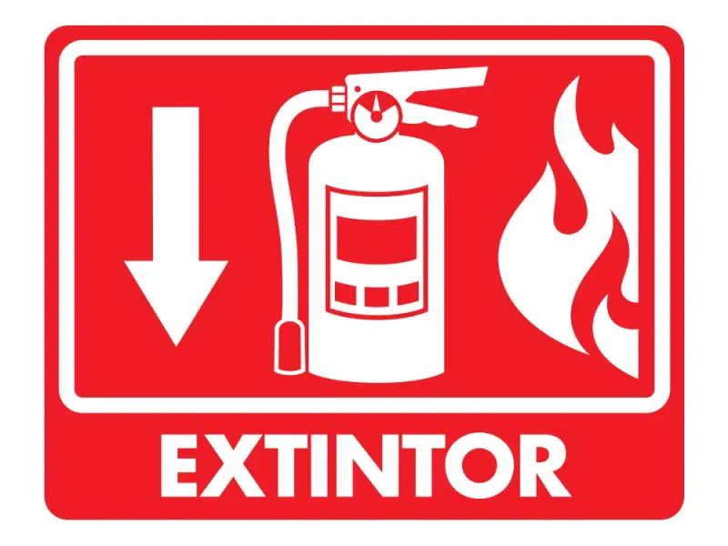 señal extintor contraincendios 