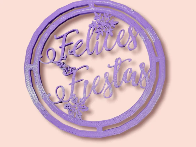 felices fiestas macrame